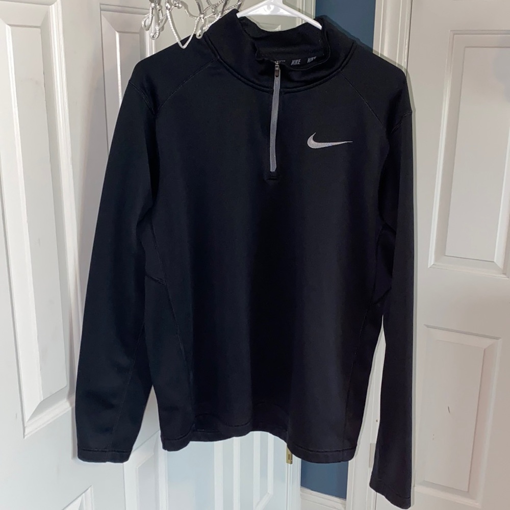 Black Nike 1/4 zip-up jacket